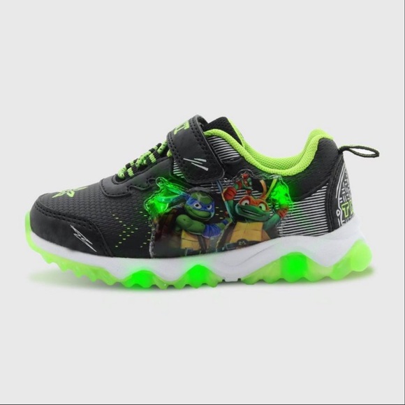 Tenant Mutant Ninja Turtles Light Up Sneakers-Black/Green - Picture 7 of 7